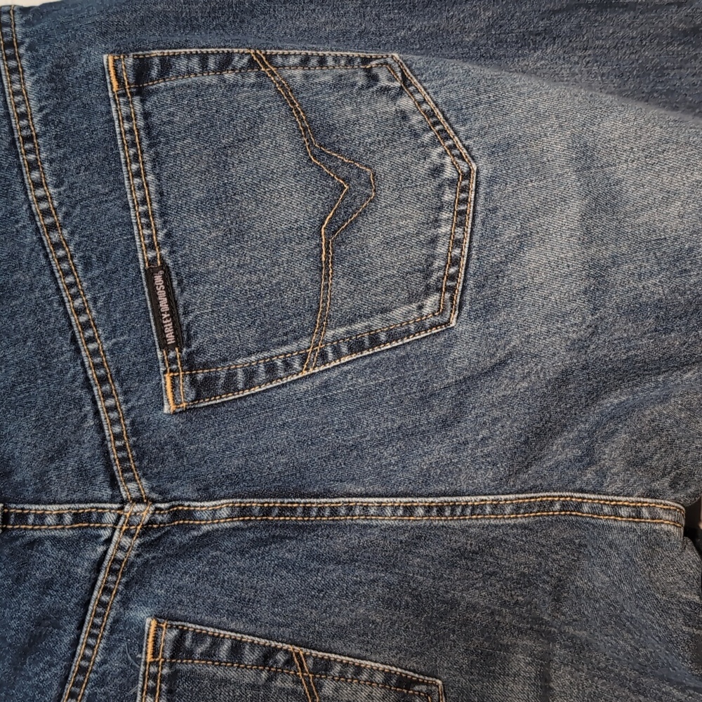 Harley-Davidson blue denim jeans, 40 X 34 - Picture 5 of 10